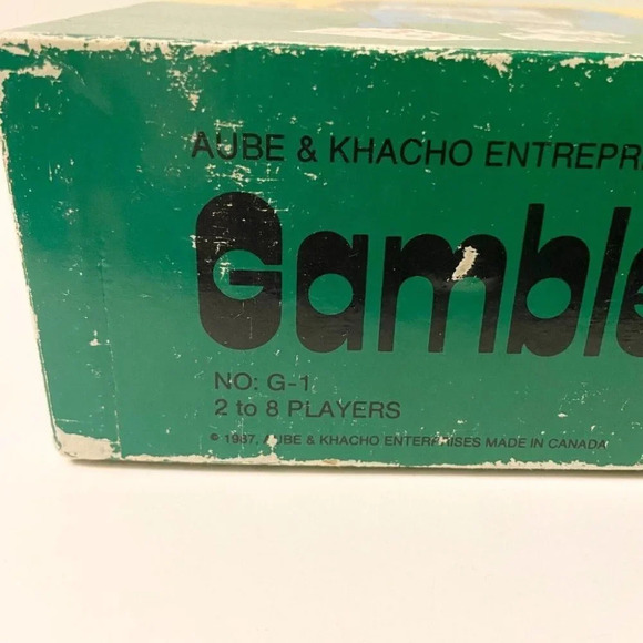 Vintage 1987 Gamblemania Board Game Aube and  Khacho Gambling Game Complete - Picture 3 of 12